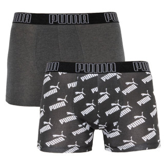 Труси-боксери Puma Big Logo AOP Boxer 2-pack dark M dark gray/white 501012001-200 - Інтернет-магазин спільних покупок ToGether