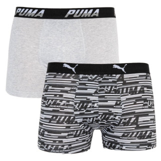Труси-боксери Puma Logo AOP Boxer 2-pack L gray/white/black 501003001-200 - Інтернет-магазин спільних покупок ToGether
