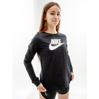 Жіночий Лонгслів Nike W NSW TEE ESSNTL LS ICN FTRA Чорний  S (7dFJ0441-010 S) - Інтернет-магазин спільних покупок ToGether