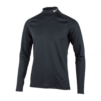 Чоловічий Лонгслів Nike TOP WARM LS MOCK Чорний L (DQ6607-010) - Інтернет-магазин спільних покупок ToGether