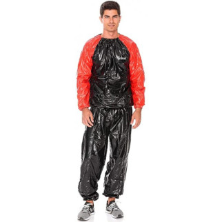 Костюм-сауна для схуднення PVC SAUNA SUIT Чорний, Червоний S/M (LS3034-SM) - Інтернет-магазин спільних покупок ToGether