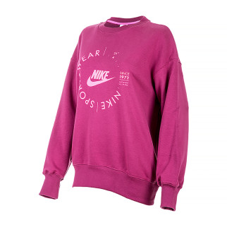 Жіночий Світшот Nike W NSW FLC OS CREW PRNT SU Рожевий M (7dFD4234-653 M) - Інтернет-магазин спільних покупок ToGether
