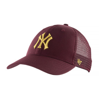 Бейсболка 47 Brand MLB New York Yankees Branson Metallic Бордовий One Size (B-BRMTL17CTP-KM) - Інтернет-магазин спільних покупок ToGether