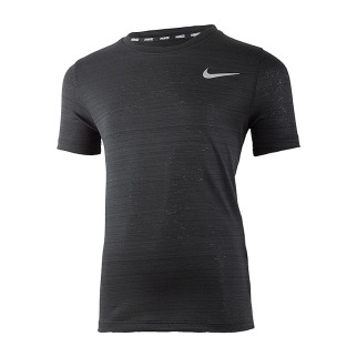 Дитяча Футболка Nike B NK DF SS MILER TOP Чорний S (DD3055-010 S) - Інтернет-магазин спільних покупок ToGether