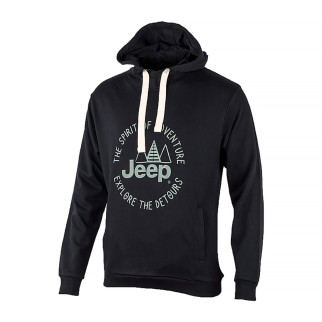 Чоловіче Худі JEEP HOODED SWEATSHIRT The spirit of Adventure Чорний L (O102567-B964 L) - Інтернет-магазин спільних покупок ToGether