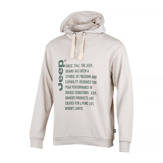 Чоловіче Худі JEEP HOODED SWEATSHIRT Since 1941 Сірий L (O102569-J868 L) - Інтернет-магазин спільних покупок ToGether