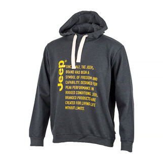 Чоловіче Худі JEEP HOODED SWEATSHIRT Since 1941 Сірий L (O102569-J867 L) - Інтернет-магазин спільних покупок ToGether