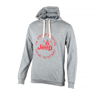 Чоловіче Худі JEEP HOODED SWEATSHIRT The spirit of Adventure Сірий S (O102567-J866 S) - Інтернет-магазин спільних покупок ToGether