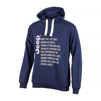 Чоловіче Худі JEEP HOODED SWEATSHIRT Since 1941 Синій L (O102569-K876 L) - Інтернет-магазин спільних покупок ToGether