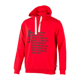 Чоловіче Худі JEEP HOODED SWEATSHIRT Since 1941 Червоний L (O102569-R699 L) - Інтернет-магазин спільних покупок ToGether