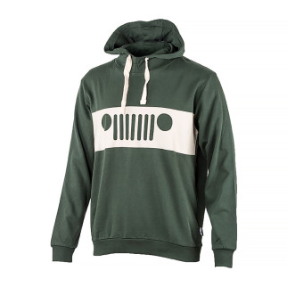 Чоловіче Худі JEEP HOODED SWEATSHIRT GRILLE Print Хакі 2XL (O102565-E844 2XL) - Інтернет-магазин спільних покупок ToGether