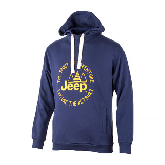 Чоловіче Худі JEEP HOODED SWEATSHIRT The spirit of Adventure Синій M (O102567-K877 M) - Інтернет-магазин спільних покупок ToGether