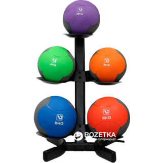 Підставка під медболи LiveUP Kettle Bell Rack 5pcs чорний 42x39x73см LS1982 - Інтернет-магазин спільних покупок ToGether