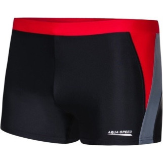 Плавки-боксери для чоловіків Aqua Speed DARIO 6239 чорний, червоний, сірий Чол 52 (XL) 346-16 52 - Інтернет-магазин спільних покупок ToGether