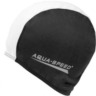 Шапка для плавання Aqua Speed POLYESTER CAP 5765 (091-57) чорний, білий Уні(5908217657657) - Інтернет-магазин спільних покупок ToGether
