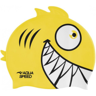 Шапочка для плавання Aqua Speed ZOO Pirana Піранья дитяча Жовтий OSFM (246-18) - Інтернет-магазин спільних покупок ToGether