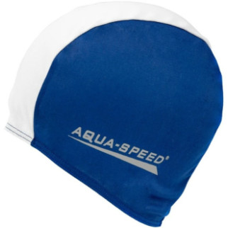 Шапка для плавання POLYESTER CAP 5764 (091-15) синій, білий уні(5908217657640) - Інтернет-магазин спільних покупок ToGether