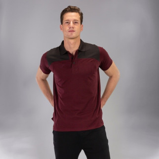 Поло Joma POLO SHIRT WINNER II COTTON BURGUNDY-BLACK S/S бордовий,чорний S 101282.672 S - Інтернет-магазин спільних покупок ToGether