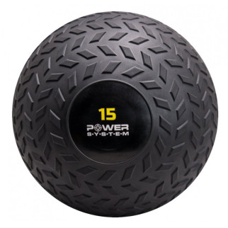 М'яч SlamBall для кросфіту і фітнесу Power System PS-4117 15 кг рифлений - Інтернет-магазин спільних покупок ToGether