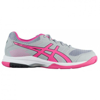 Жіночі кросівки для сквошу Asics Gel-rocket 8 mid grey/pink glo (37) 6 B756Y-020 - Інтернет-магазин спільних покупок ToGether