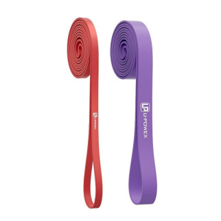 Резинові петлі для тренувань U-POWEX UP_1072 Power Band набір 2шт. Red/Purple (4,5-39kg) - Інтернет-магазин спільних покупок ToGether