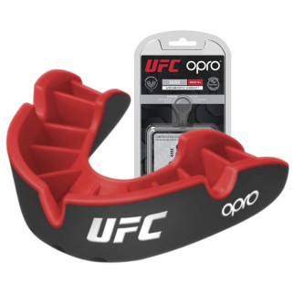 Капа OPRO Silver UFC дитяча (вік до 11) Black/Red (ufc.102515001) - Інтернет-магазин спільних покупок ToGether