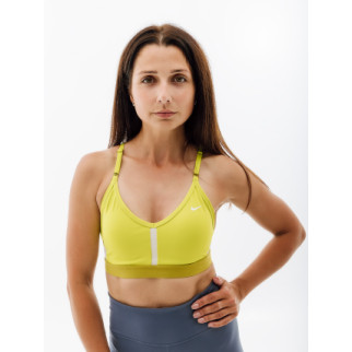 Жіночий Топ Nike W NK INDY BRA V-NECK Салатовий  S (7dCZ4456-308 S) - Інтернет-магазин спільних покупок ToGether