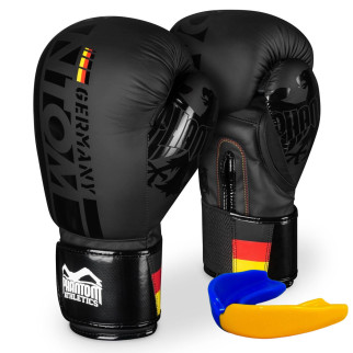 Боксерські рукавиці Phantom Germany Black 10 унцій (капа в подарунок) - Інтернет-магазин спільних покупок ToGether
