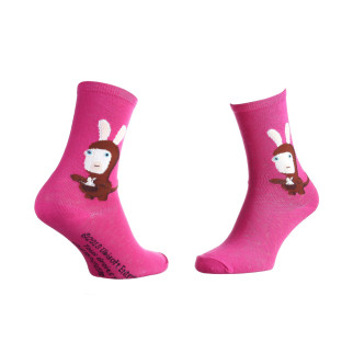 Шкарпетки Rabbids Invasion Rabbits In Kangaroo Costume 1-pack 35-41 pink 13849251-8 - Інтернет-магазин спільних покупок ToGether