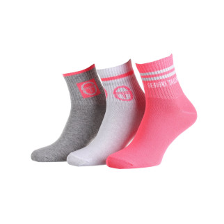 Шкарпетки Sergio Tacchini 3-pack 36-41 white/gray/pink 13890462-1 - Інтернет-магазин спільних покупок ToGether