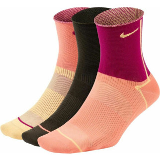 Шкарпетки Nike Everyday Plus Lightweight Ankle 3-pack 34-38 black/pink/yellow CK6021-903 - Інтернет-магазин спільних покупок ToGether
