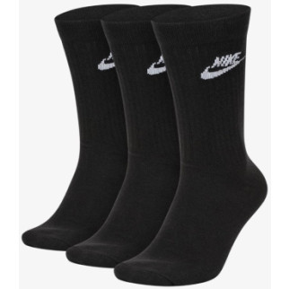 Шкарпетки Nike U NK NSW EVRY ESSENTIAL CREW 3PR чорний Жін 34-38 SK0109-010 34-38 - Інтернет-магазин спільних покупок ToGether