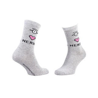 Шкарпетки Minions Heart  Eye  Nerds 1-pack 36-41 light gray 13890131-1 - Інтернет-магазин спільних покупок ToGether
