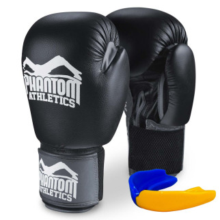 Боксерські рукавиці Phantom Ultra Black 14 унцій (капа в подарунок) - Інтернет-магазин спільних покупок ToGether
