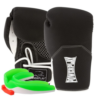 Боксерські рукавиці PowerPlay 3011 Evolutions Чорно-Білі карбон 16 унцій - Інтернет-магазин спільних покупок ToGether