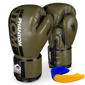 Боксерські рукавиці Phantom APEX Army Green 10 унцій (капа в подарунок) - Інтернет-магазин спільних покупок ToGether