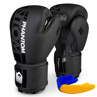 Боксерські рукавиці Phantom APEX Black 10 унцій (капа в подарунок) - Інтернет-магазин спільних покупок ToGether