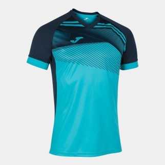 Футболка Joma SUPERNOVA II T-SHIRT FLUOR TURQUOISE-DARK NAVY S/S синій S 101604.013 S - Інтернет-магазин спільних покупок ToGether