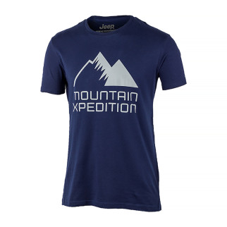 Чоловіча Футболка JEEP T-SHIRT MOUNTAIN XPEDITION Print JX22A Синій XL (O102627-K882 XL) - Інтернет-магазин спільних покупок ToGether