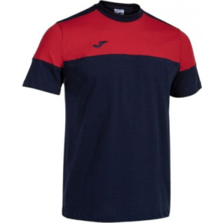 Чоловіча футболка Joma CREW V Темно-синій Червоний M (103296.336) - Інтернет-магазин спільних покупок ToGether