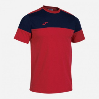 Чоловіча футболка Joma CREW V Червоний Темно-синій S (103296.603) - Інтернет-магазин спільних покупок ToGether