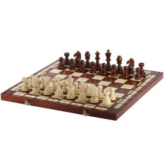 Елітні дерев'яні шахи турнірні з обтяжувачем №8 для подарункових змагань 54 х 54 см Madon (98) - Інтернет-магазин спільних покупок ToGether