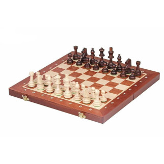 Елітні дерев'яні шахи турнірні з обважувачем №5 для подарункових змагань 49 х 49 см Madon (95) - Інтернет-магазин спільних покупок ToGether