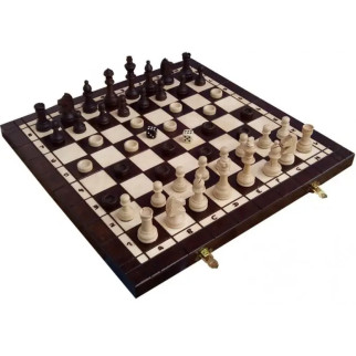 Шахи шашки нарди 3в1 (2в1) дерев'яні комплект подарункові з натурального дерева 41 на 41 MADON HIT (141) - Інтернет-магазин спільних покупок ToGether