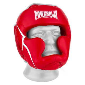Боксерський шолом тренувальний PowerPlay 3100 PU Червоний M - Інтернет-магазин спільних покупок ToGether