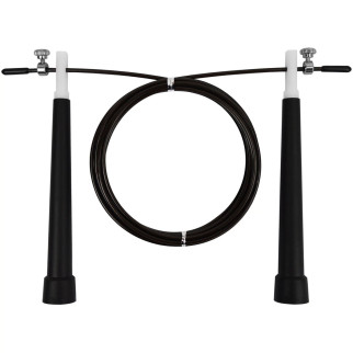 Швидкісна скакалка EasyFit Speed Cable Rope 3 м зі стальним тросом чорна - Інтернет-магазин спільних покупок ToGether
