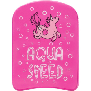 Дошка для плавання Aqua Speed KIDDIE Kickboard Unicorn 6896 (186-unicorn) 31 x 23 x 2.4 см Рожевий (5908217668967) - Інтернет-магазин спільних покупок ToGether
