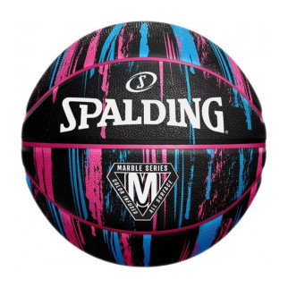 М'яч баскетбольний Spalding Marble Series блакитний, рожевий, чорний Уні 7 84400Z - Інтернет-магазин спільних покупок ToGether