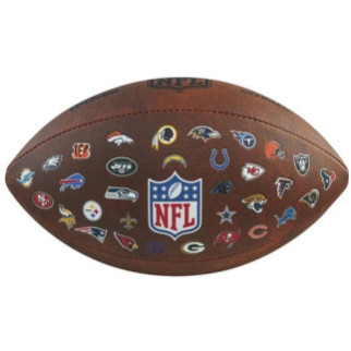 М'яч для американського футболу Wilson NFL JR THROWBACK FB 32 TEAM LOGO WTF1534XBNFL - Інтернет-магазин спільних покупок ToGether