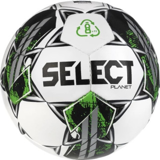М'яч футбольний Select PLANET v23 білий, зелений Уні 5 038556-963 5 - Інтернет-магазин спільних покупок ToGether